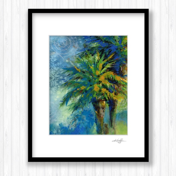 Palm Tree Art print from original painting - Picture 2 of 5